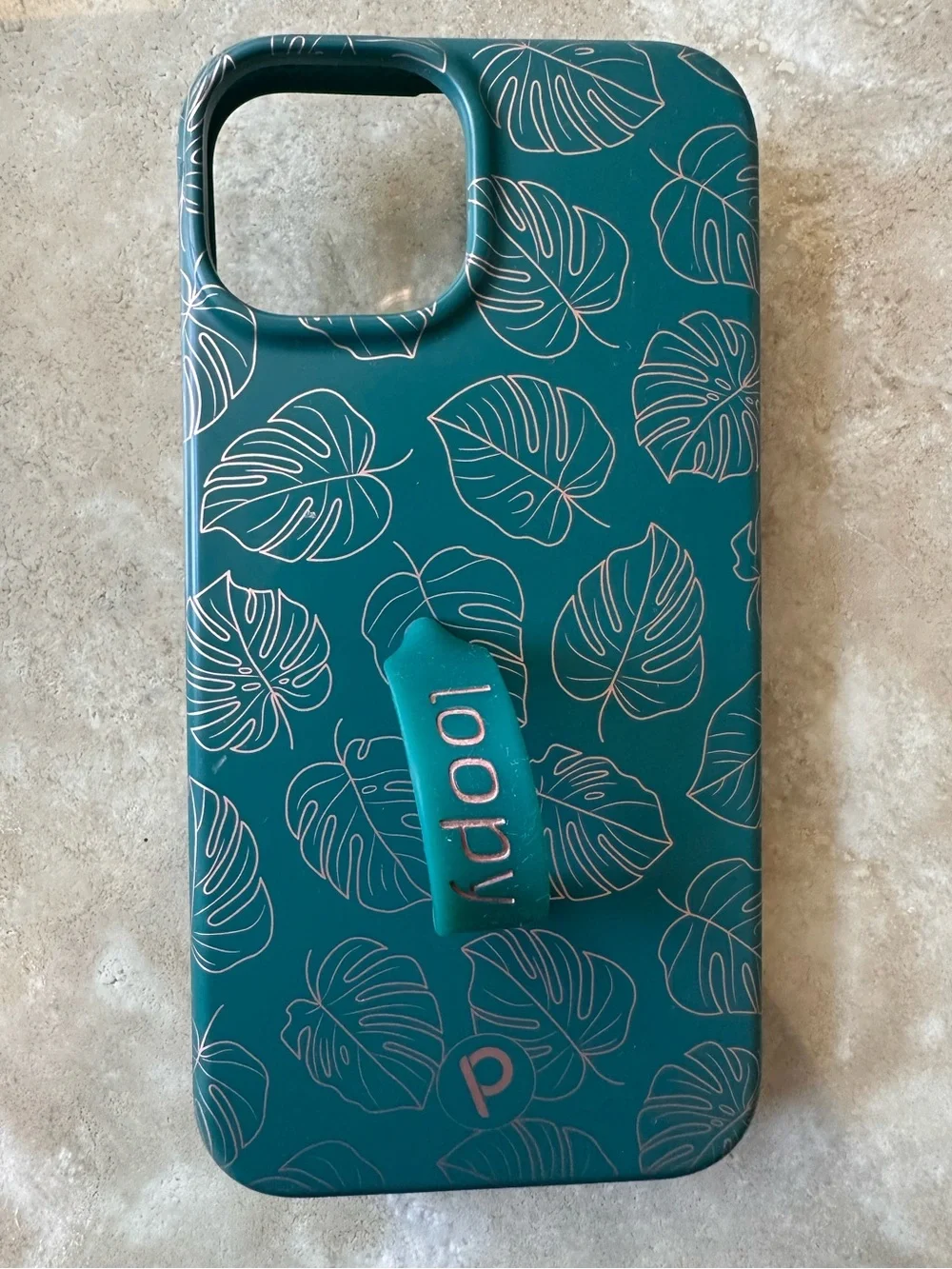 Metallic Monstera Loopy Case for iPhone 14/13